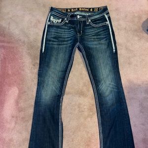 Light & Dark Rock Revival Jeans